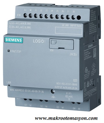 6ED1052-2CC01-0BA8 LOGO! 24CE0 8DI / 4DO TR 24V/24V/24V + RTC
