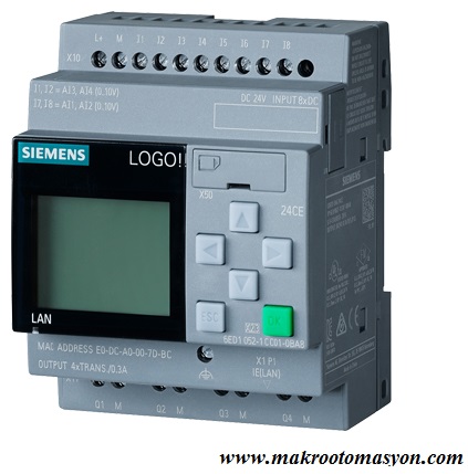 6ED1052-1CC01-0BA8 LOGO! 24CE 8DI / 4DO TR 24V/24V/24V + RTC