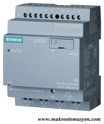 6ED1052-2HB00-0BA8 LOGO! 24 RCEO 8DI / 4DO 24 V / 24 V / RÖLE + RTC